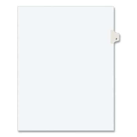 Avery Dennison Side Tab, Letter, Tab F, PK25 1406